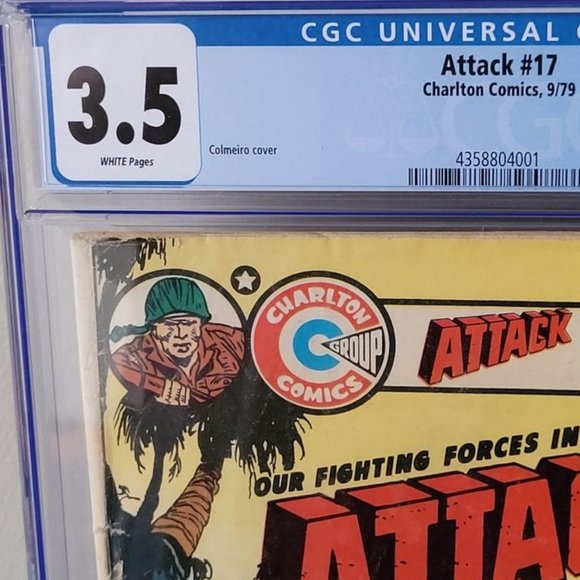 GRADED AND SEALED, RARE, VINTAGE 1979 ATTACK COMIC BOOK, ISSUE #17!!! - Picture 2 of 6